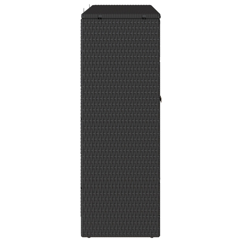 Aufbewahrungsschrank Schwarz 100x36x102 cm Rattan