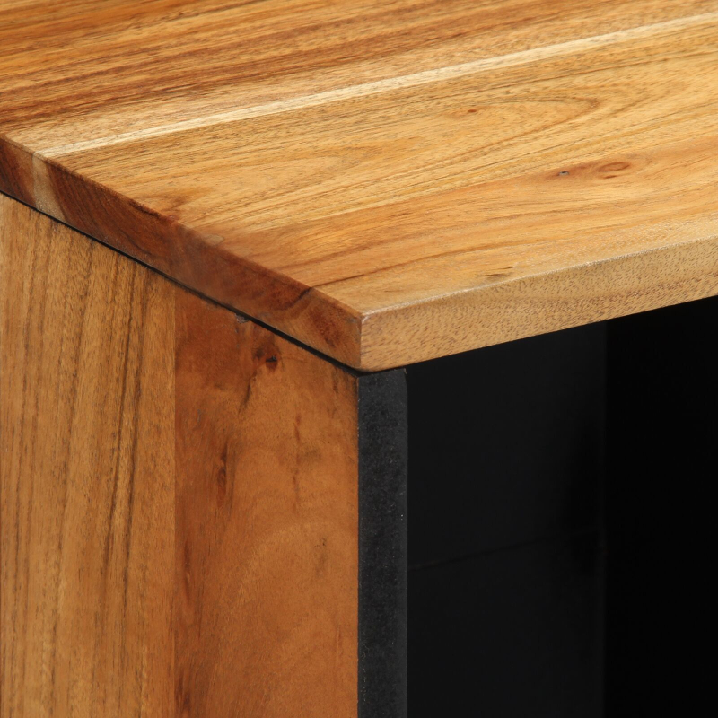 Sideboard 80x33x75 cm Massivholz Akazie