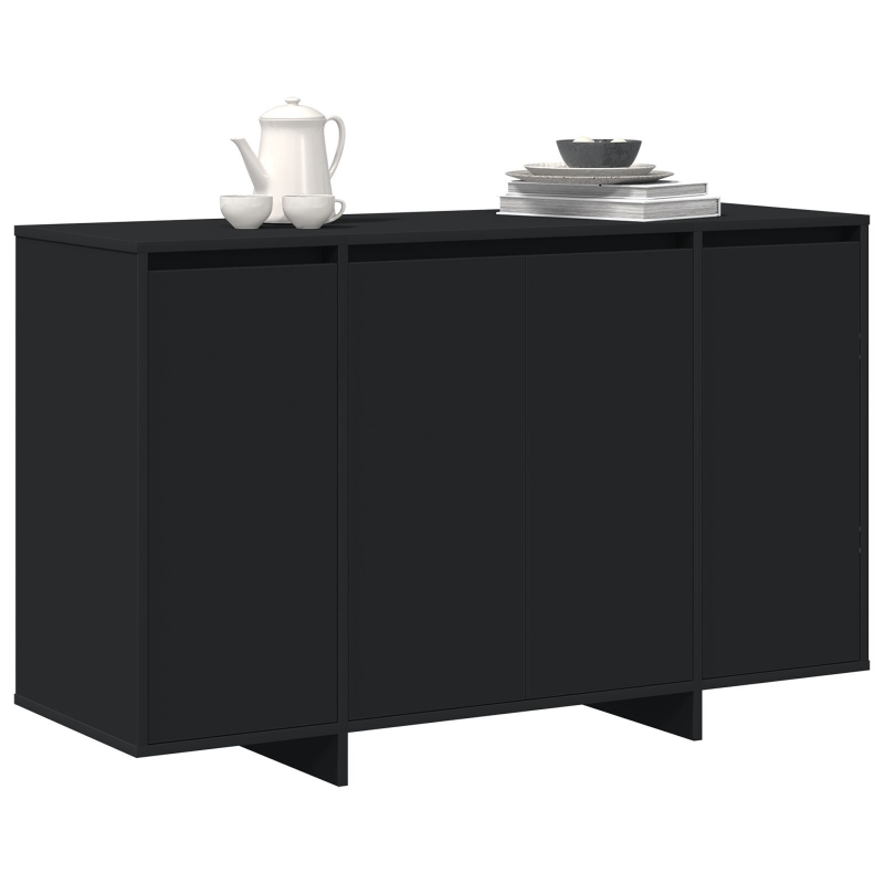 Schwarzes Sideboard Schwarz Hochwertiger Holzwerkstoff