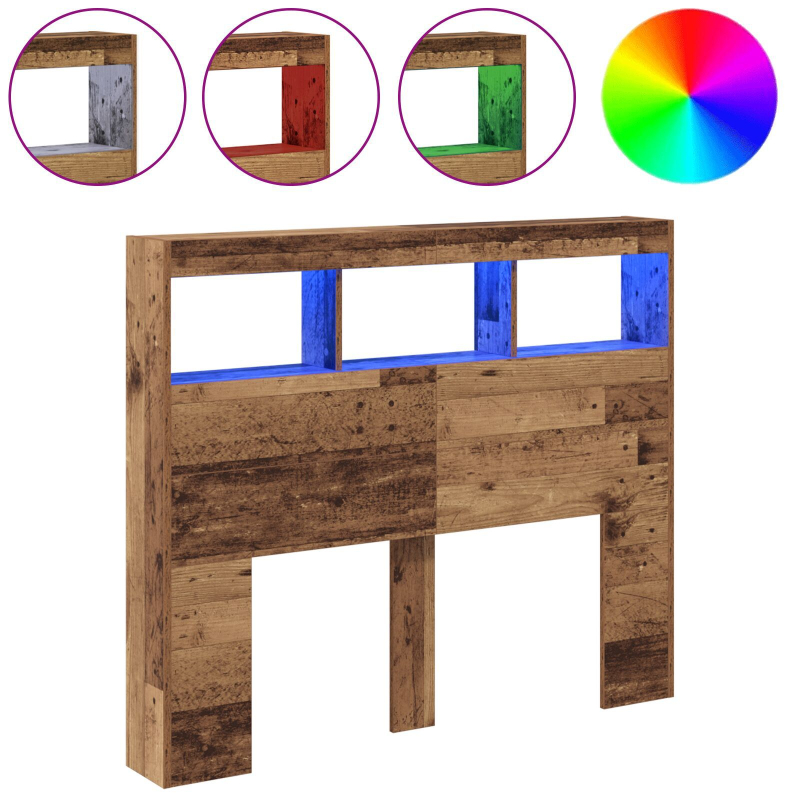 Kopfteil Altholz Massivholz Altholz 120 x 17 x 102 cm