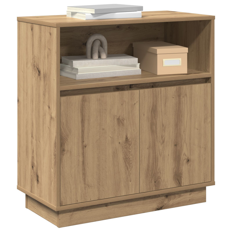 Sideboard mit LED Artisan Eiche 71x34,5x75 cm Holzwerkstoff