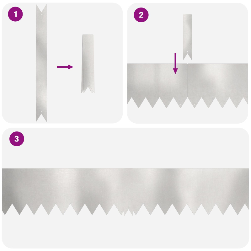 Rasenbegrenzungen 30 Stk 100x0,5x20 cm Edelstahl