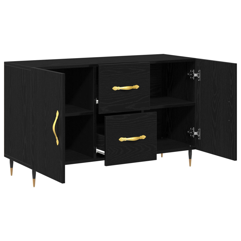 Sideboard Schwarze Eiche 100x36x60 cm Funktionsholz