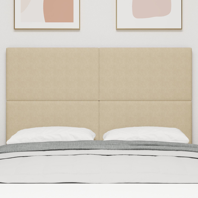 Kopfteil Einfaches Design Hellgrün Grau 140 cm Cord-Stoff