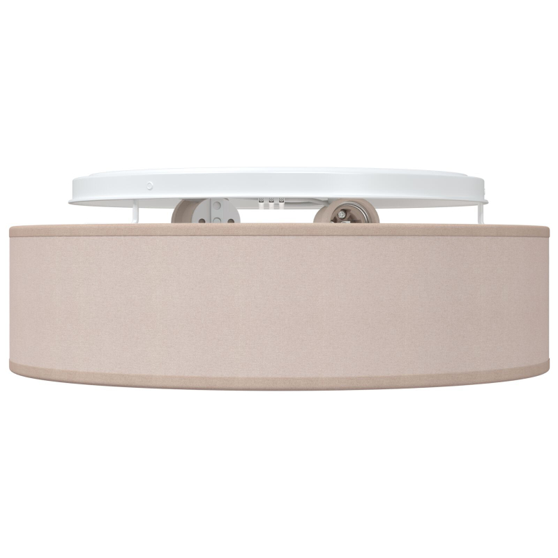 Deckenleuchten Flush Mount Taupe Ø 38 cm Stoff E27