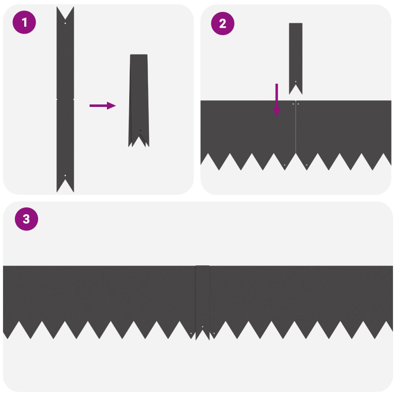 Rasenbegrenzungen 50 Stück Schwarz 100x0,5x20 cm Stahl