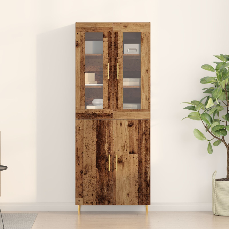 Hochboard Altholz 69.5x34x180 cm Kunstholz