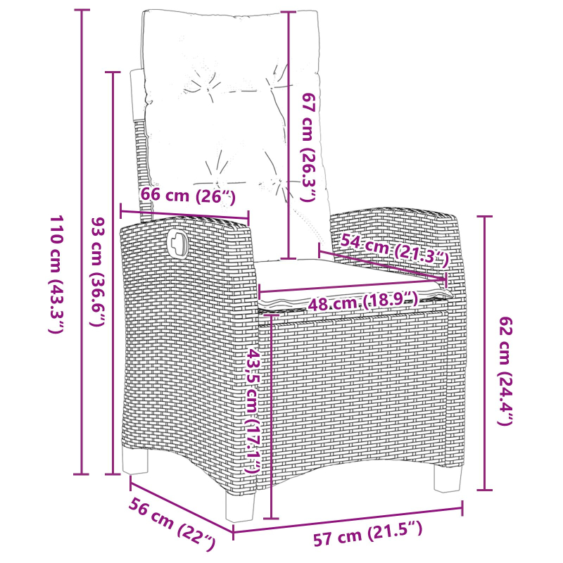 5-teiliges Garten-Dining-Set mit Kissen Hellgrau Poly-Rattan