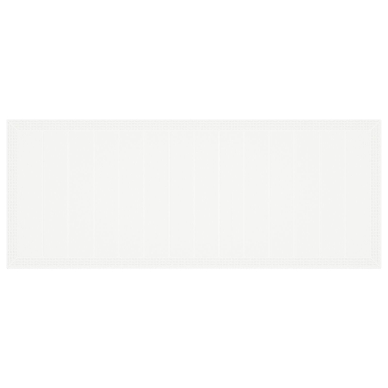 11-teiliges Garten Essgruppe mit Kissen Weiß Poly-Rattan