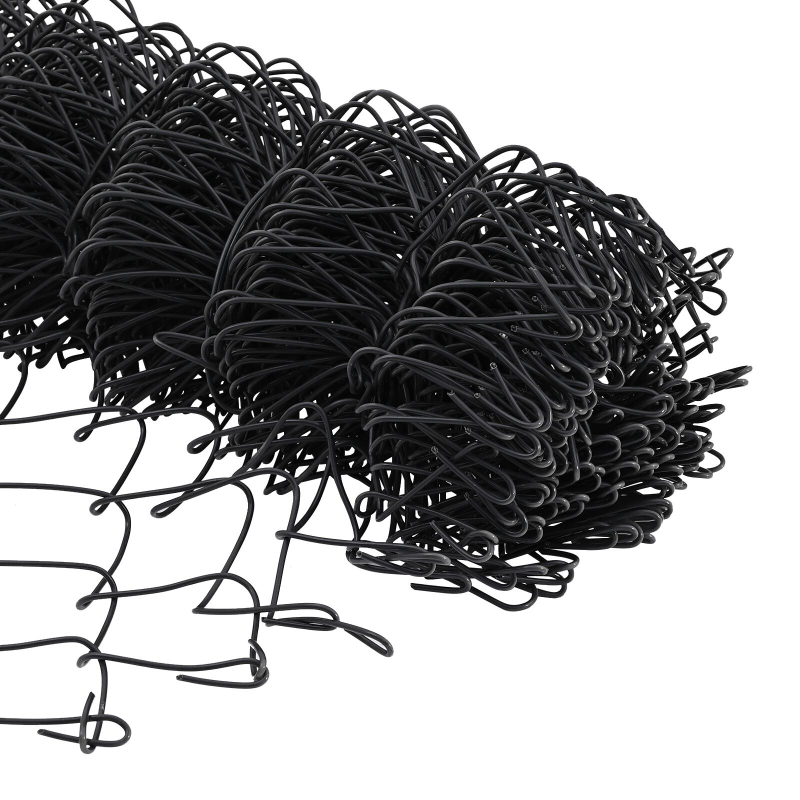 Drahtzaun mit 10 U-Pfosten Grau 0,6x10 m Stahl