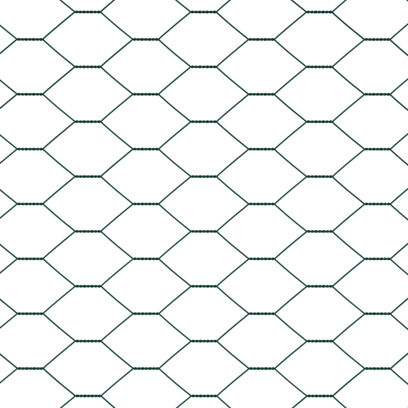Zaunpfosten 11 Stk U-Channel Grün 160 cm Stahl, Hexagonzaun Grün 1.6x50m Stahl