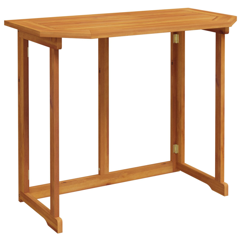 2-teiliges Garten-Esszimmer-Set mit Kissen aus massivem Akazienholz