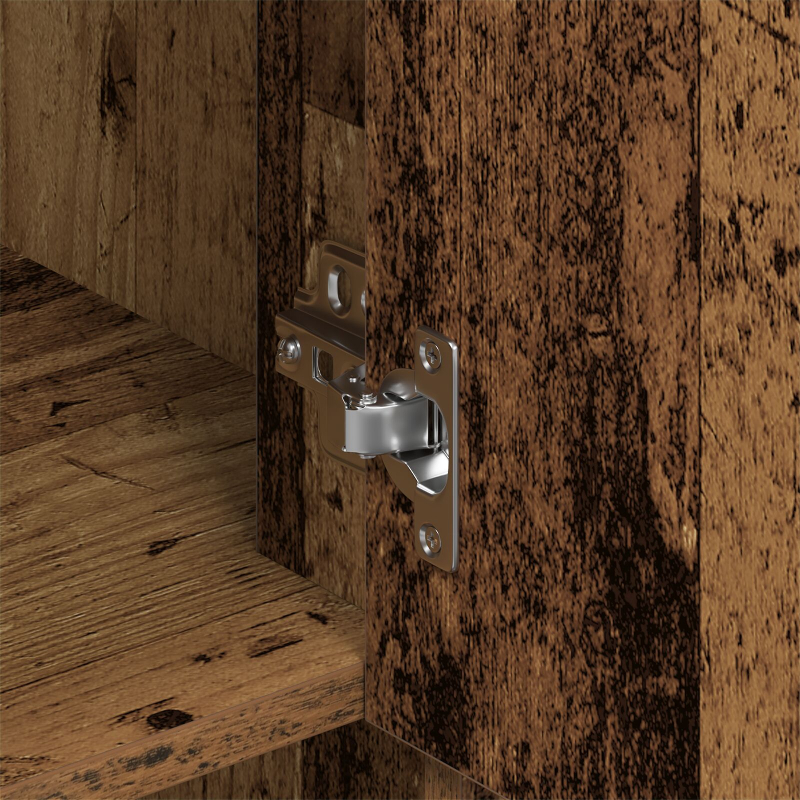 Highboard aus Altholz 80x33x150 cm