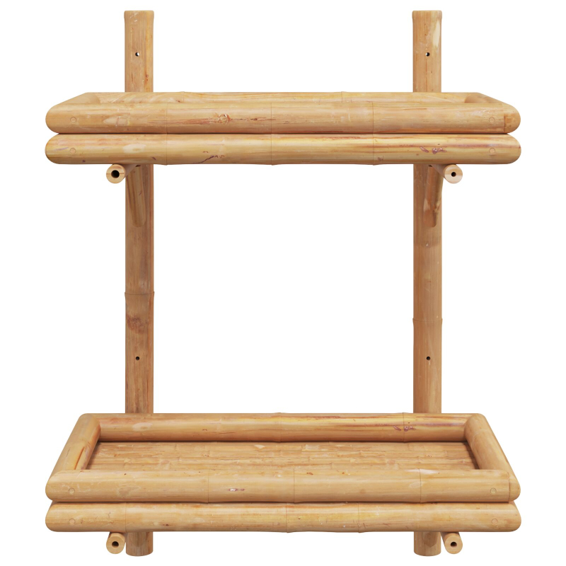 Wandregal 2-stufig 45x26x60 cm Bambus