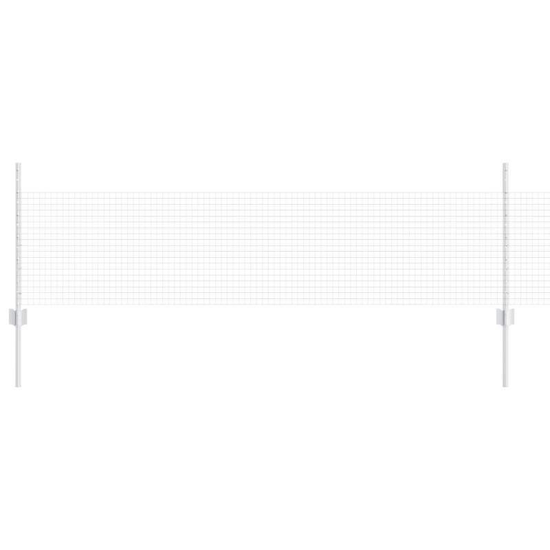 Gartenzaunset Set aus 2 Galvanisierter Stahl 25 x 0,5 m Langlebig