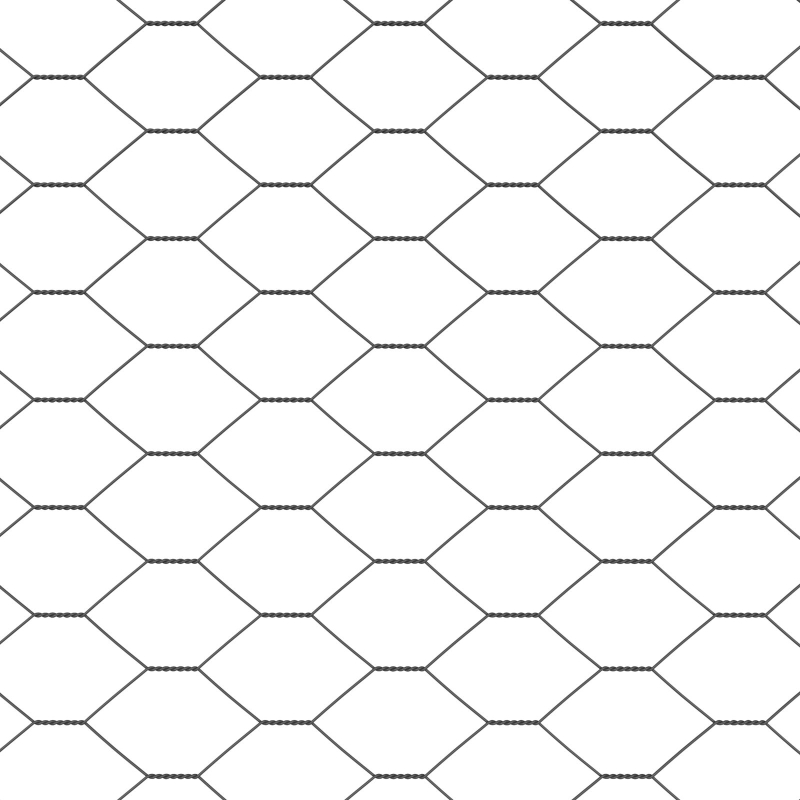 Gartenzaun-Set Set aus 2 Grau Stahlnetz 25 x 0,5 m Zaun Tragbar