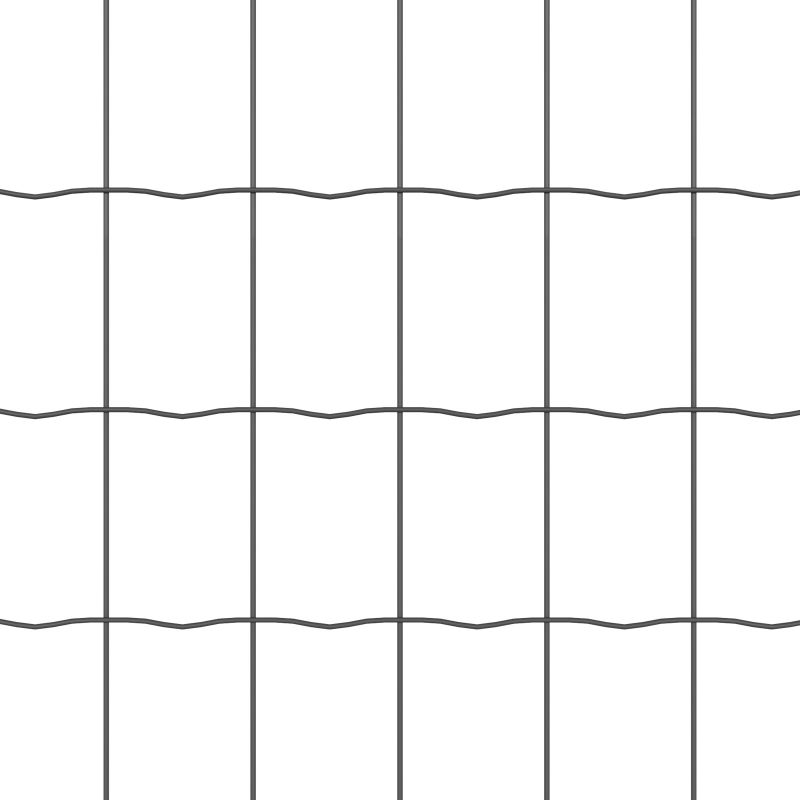Euro Zaun mit 10 U Pfosten Grau 1,5x10 m Stahl