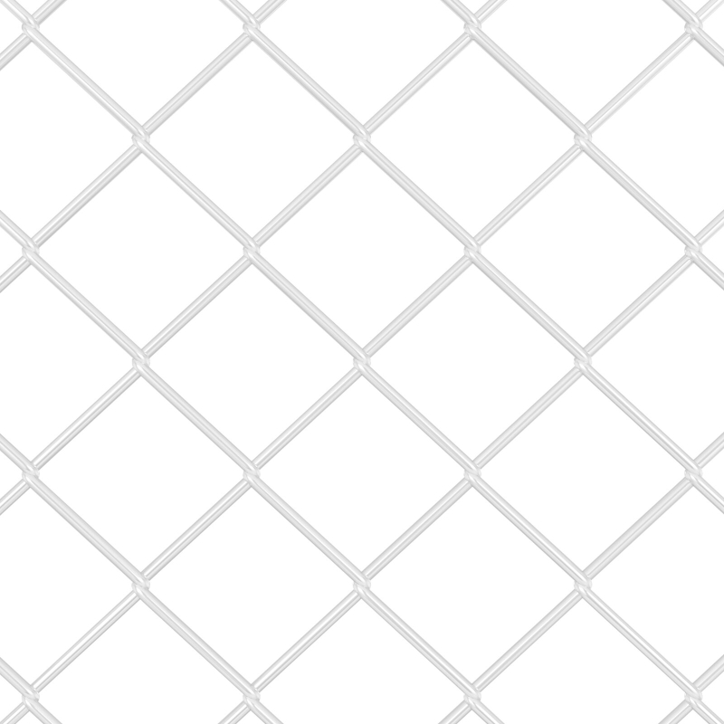 Kettengliedzaun mit 20 U-Posts Silber 1,5x10 m Stahl