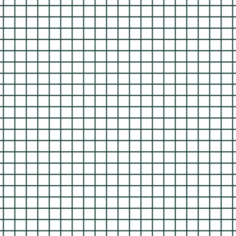 Schweissdrahtzaun mit 5 U-Posten Grün 1,6x10 m Stahl