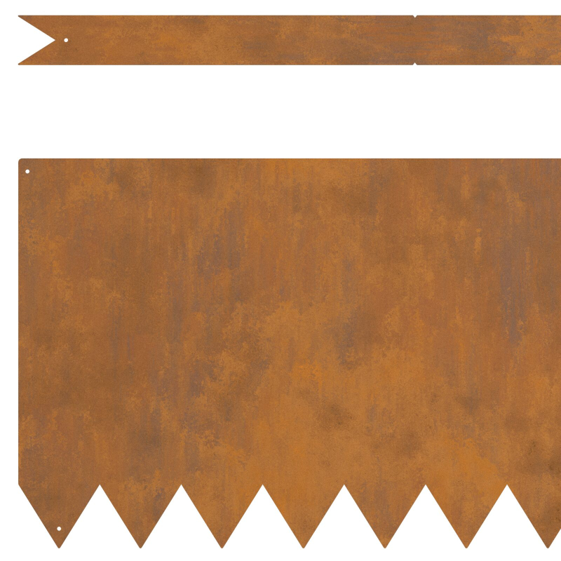 Rasenkanten 20 Stück 100x0.5x30 cm Wetterstahl