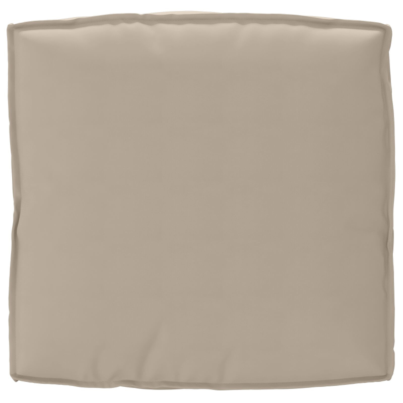 Palletkissen für Sitz Taupe 80x80x12 cm Oxford Gewebe