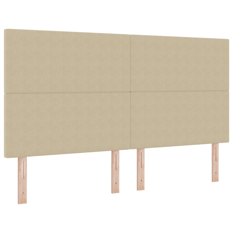 Kopfteil Schlichtes Design Hellgrün Grau 180 cm Corduroy Stoff