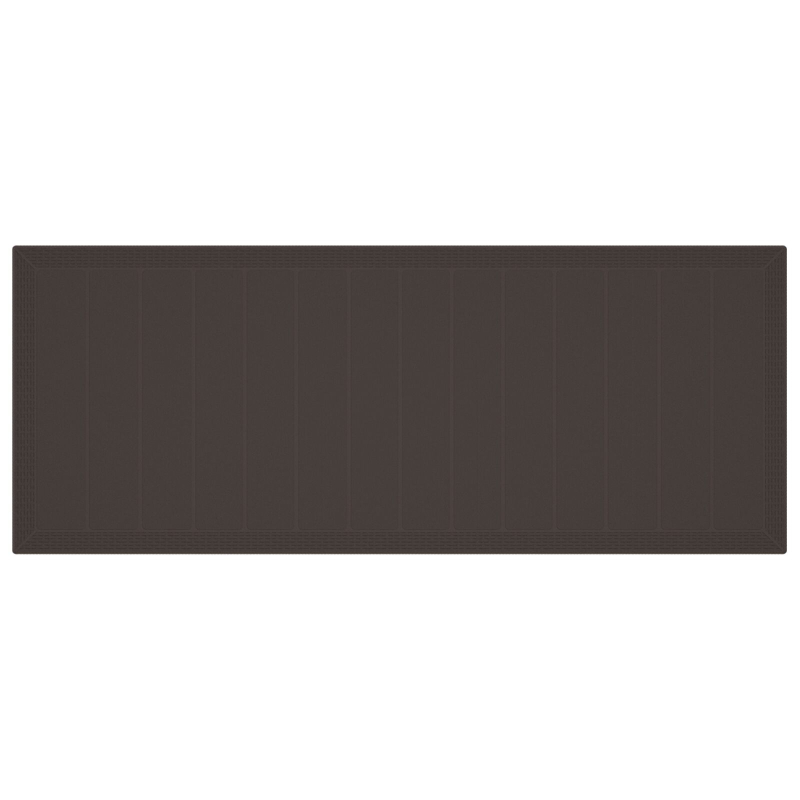 9 Teile Garten Essgruppe mit Kissen Braun Poly-Rattan