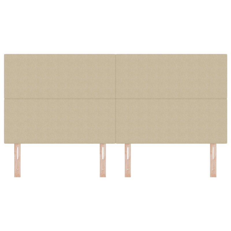 Kopfteil Einfaches Design Hellgrün Grau 200 cm Cord-Stoff