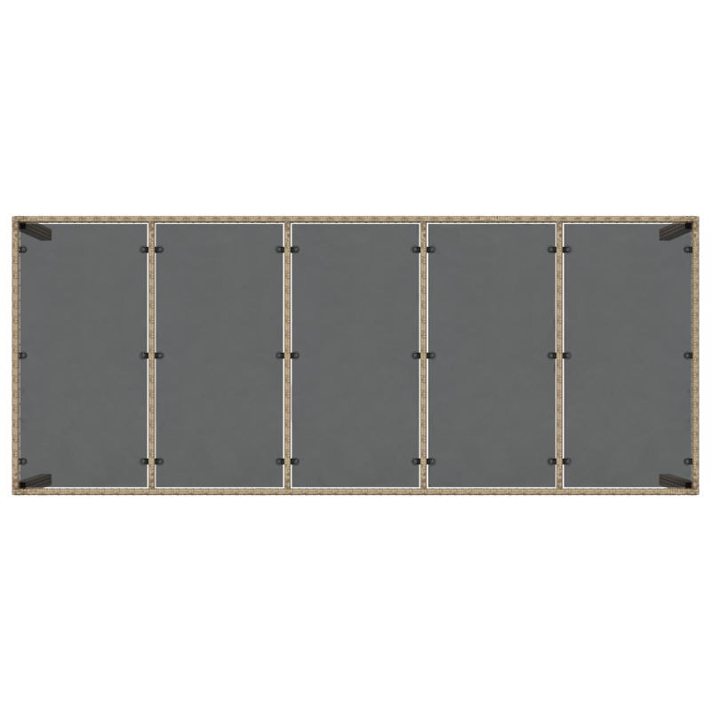 Set aus 6 Beige und Schwarz