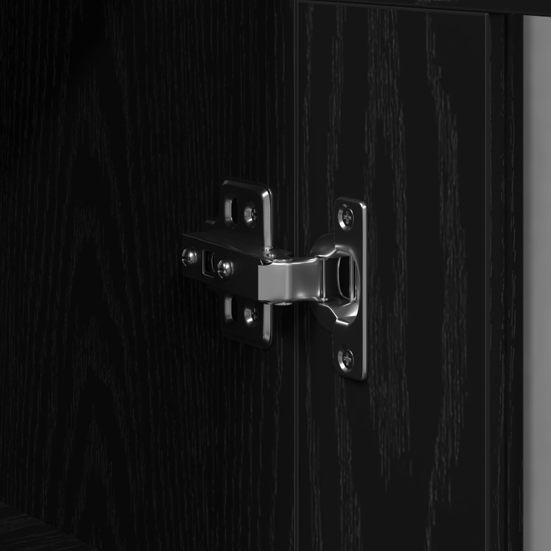 Wandmontierter Schrank Set von 2 Schwarze Eiche Holzwerkstoff