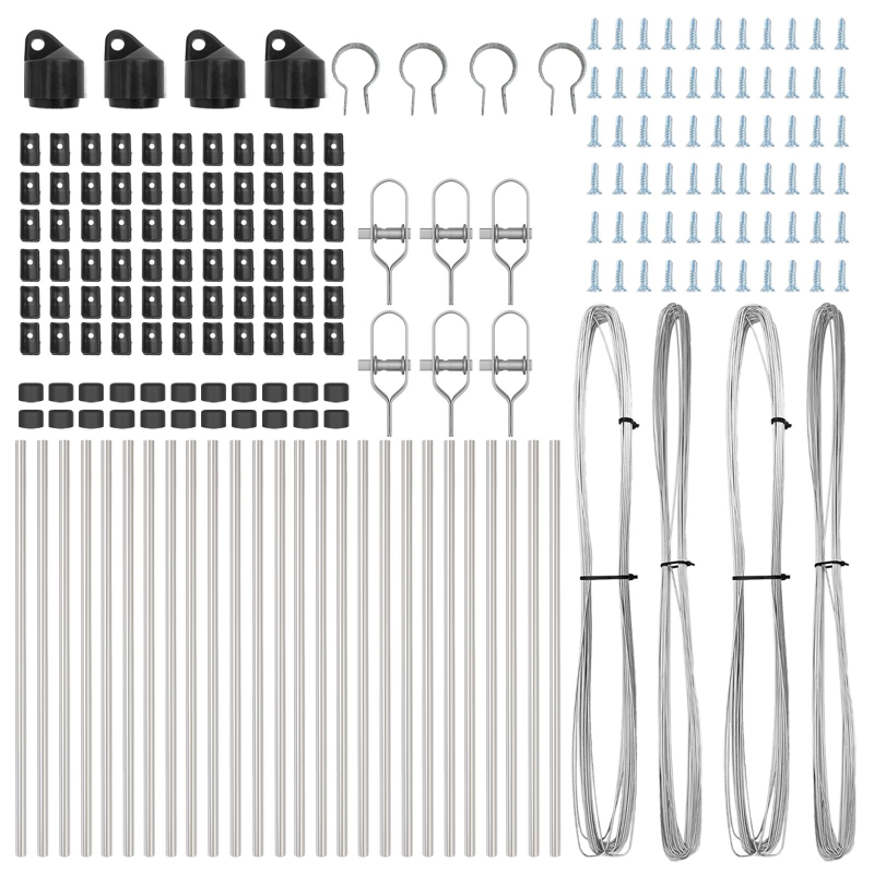 Zaunpfosten 26 Stück Ø32 mm 100 cm Galvanisiertes Stahl