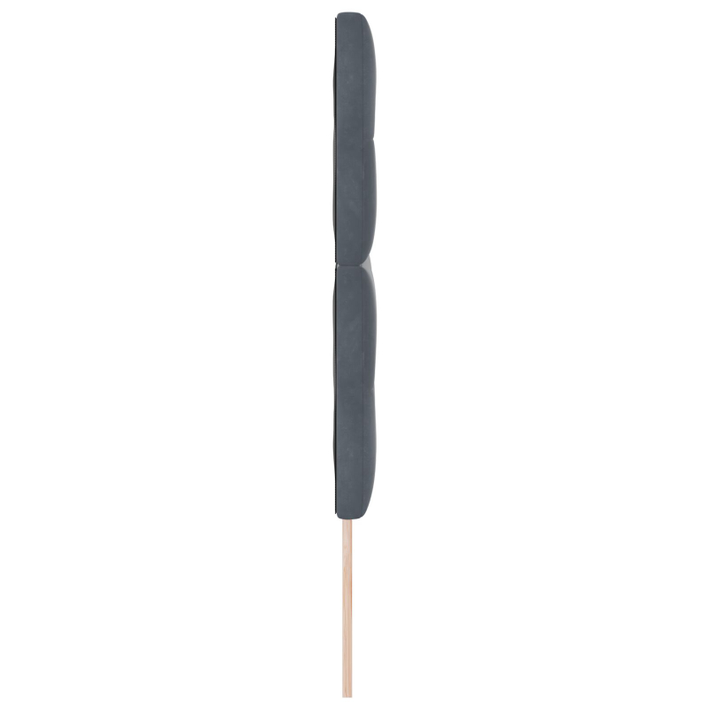 Kopfteil mit Knopfheftung Dunkelgrau 160 cm Samt