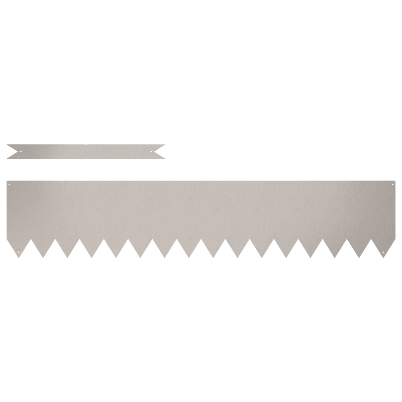 Rasenkanten 10 Stück 100x0.5x20 cm Verwitterter Stahl