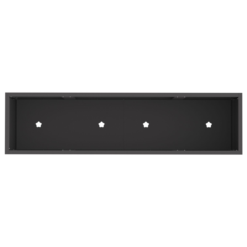 Hochbeet 100x26x82 cm Schwarz Stahl