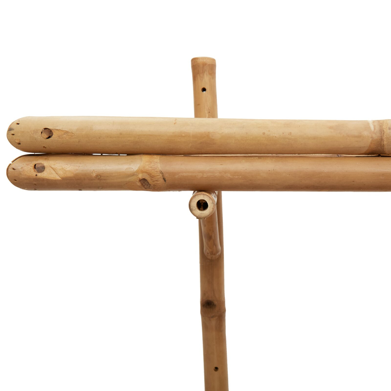 Wandregal 2-stufig 100x26x60 cm Bambus