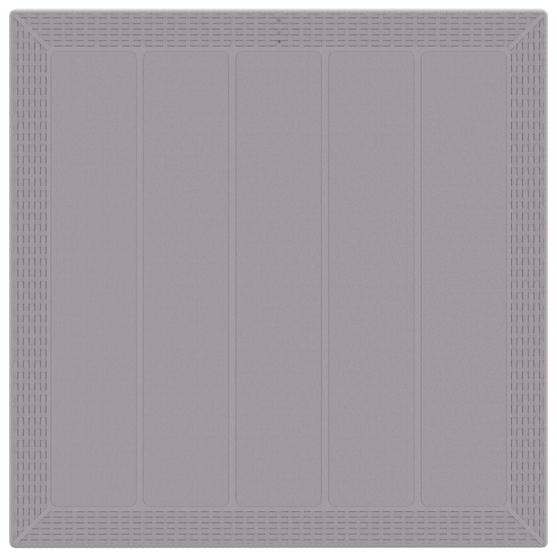 5-teiliges Garten Essset mit Kissen Hellgrau Poly Rattan