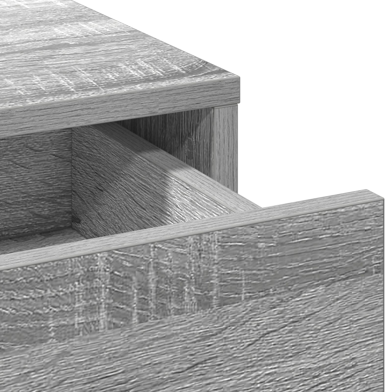 Hochboard Grau Sonoma 40x41x135 cm Holzwerkstoff