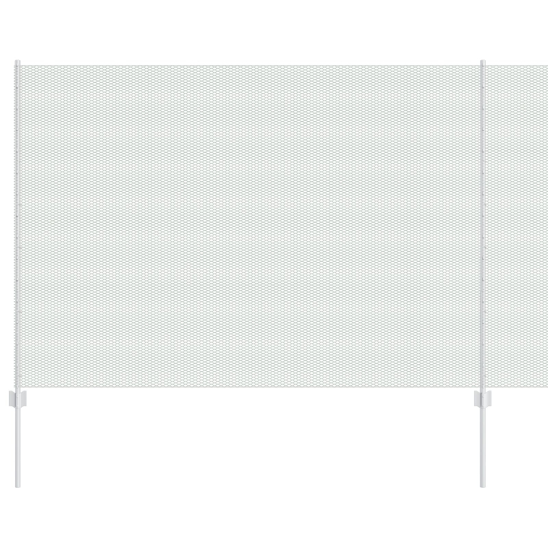 Gartenzaun Set 2er Set Verzinkter Stahl 25 x 1,5 m Zaun Robust