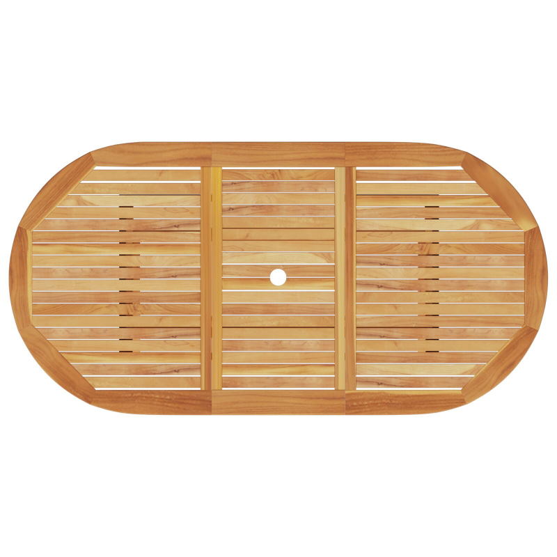 5-teiliges Gartendining-Set aus massivem Akazienholz