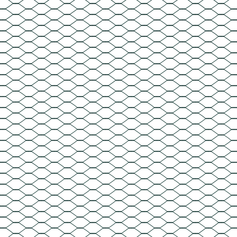 Zaunset Set von 2 Waldgrün Pulverbeschichteter Stahl 25 x 1 m