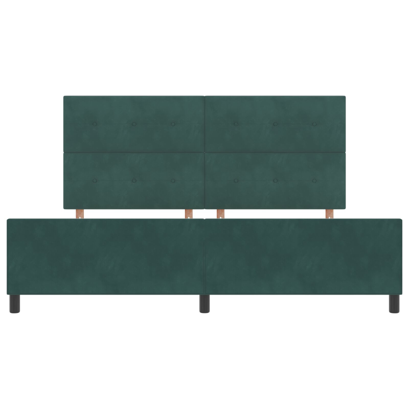 Bettgestell Dunkelgrün 200x200 cm Samt