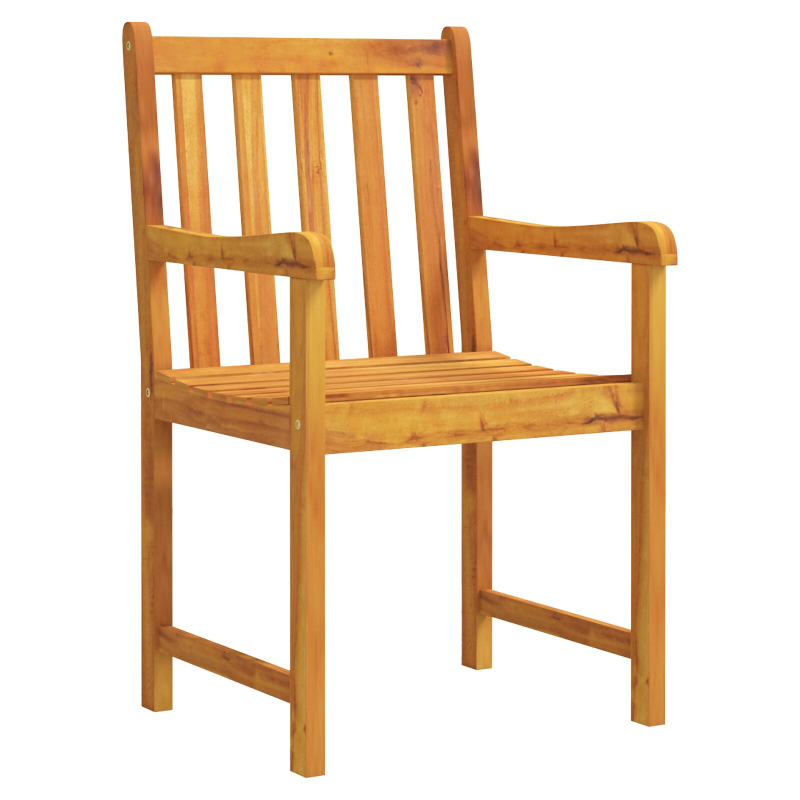 5-teiliges Garten-Esszimmer-Set aus solidem Akazienholz