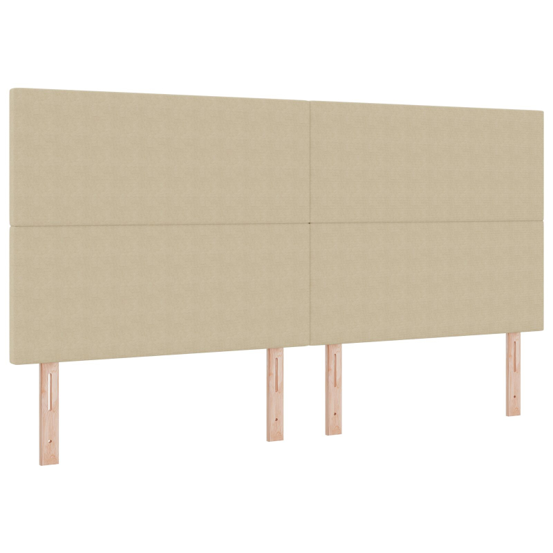 Kopfteil Einfaches Design Hellgrün Grau 200 cm Cord-Stoff