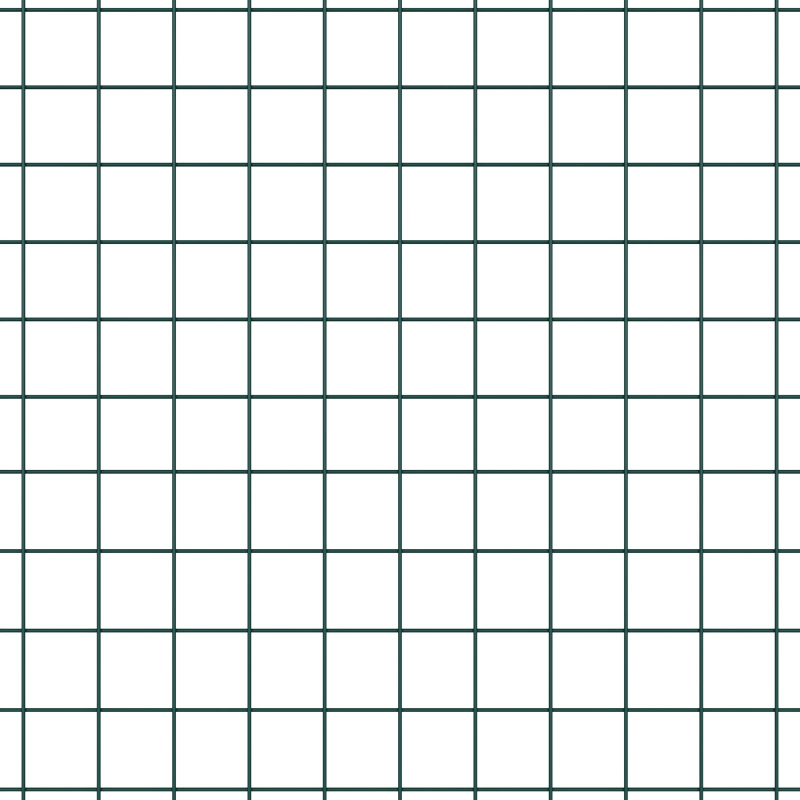 Schweißdrahtzaun mit 5 U-Posten Grün 1,6 x 10 m Stahl