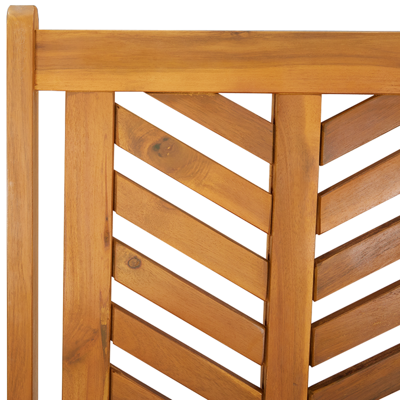 Liege-Gartenstühle 4 Stück Massivholz Akazie