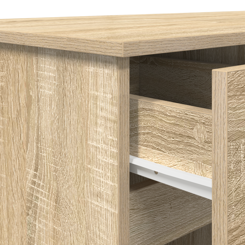 Schreibtisch Sonoma Eiche 140x49x76 cm Holzwerkstoff