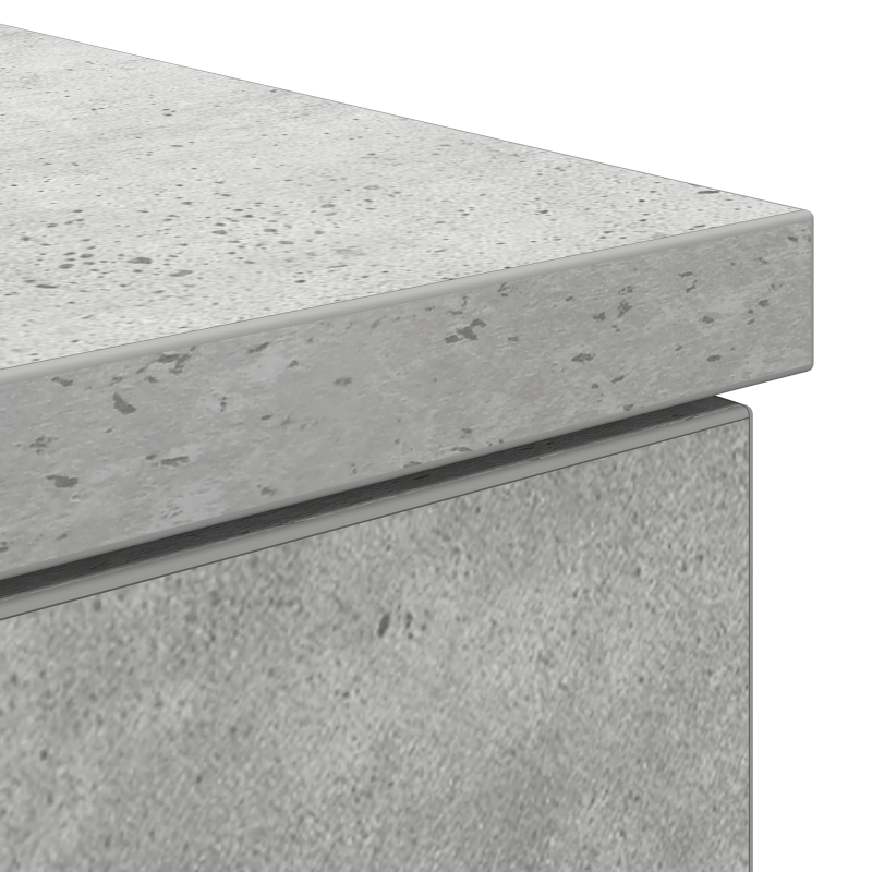 Schreibtisch Beton Grau 140x49x76 cm Holzwerkstoff