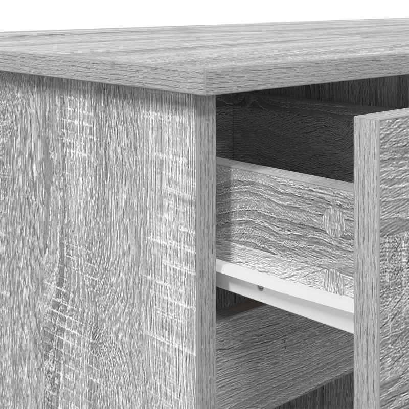 Schreibtisch Grau Sonoma 140x49x76 cm Holzwerkstoff