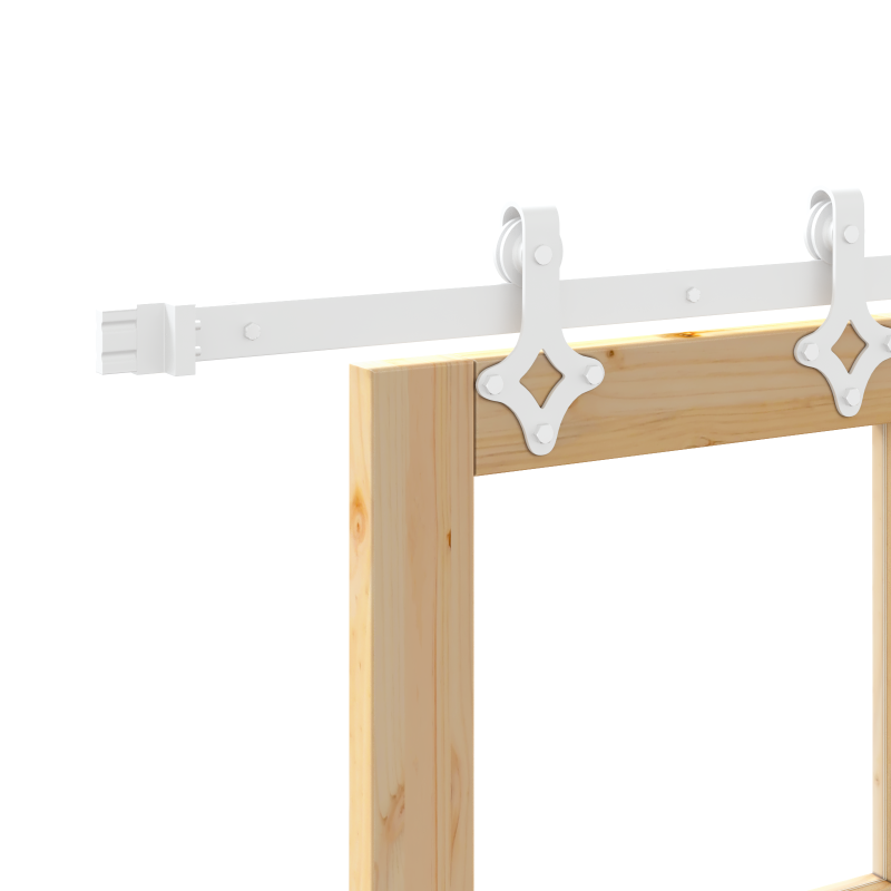 Schiebetür mit Hardware Set 86x211 cm Massivholz Kiefer