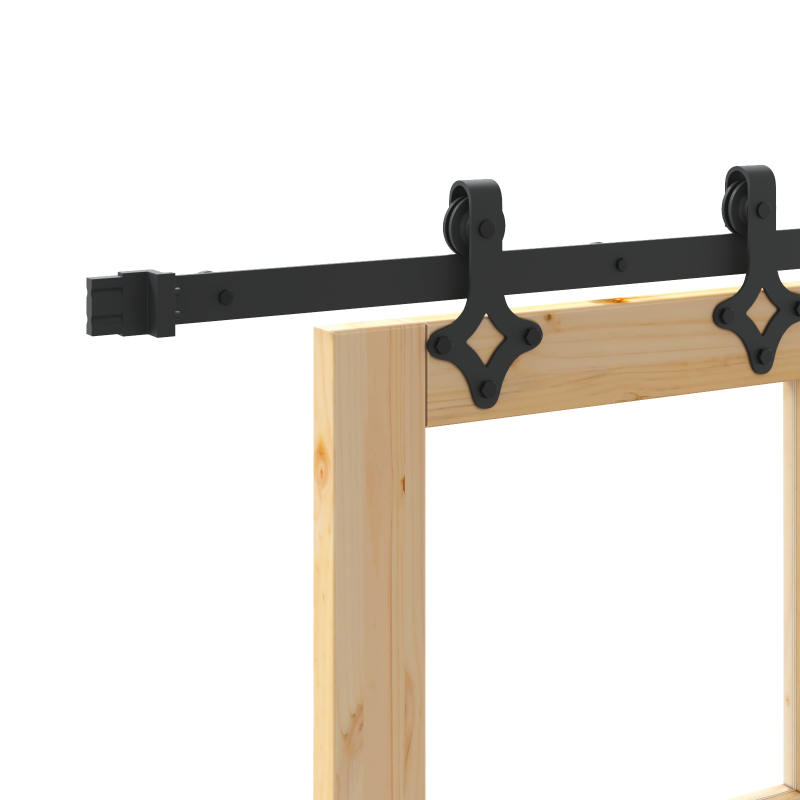 Schiebetür mit Hardware-Set 86x211 cm Massivholz Kiefer